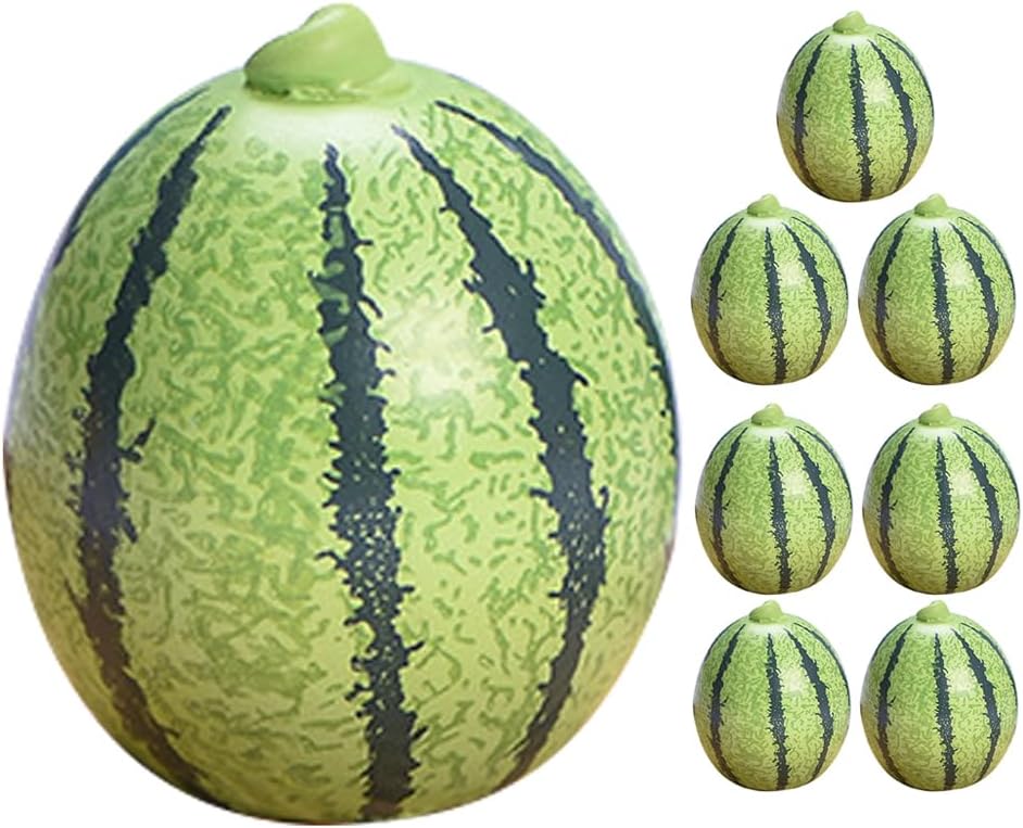 LOGOFUN 8pcs Mini Artificial Watermelon Models