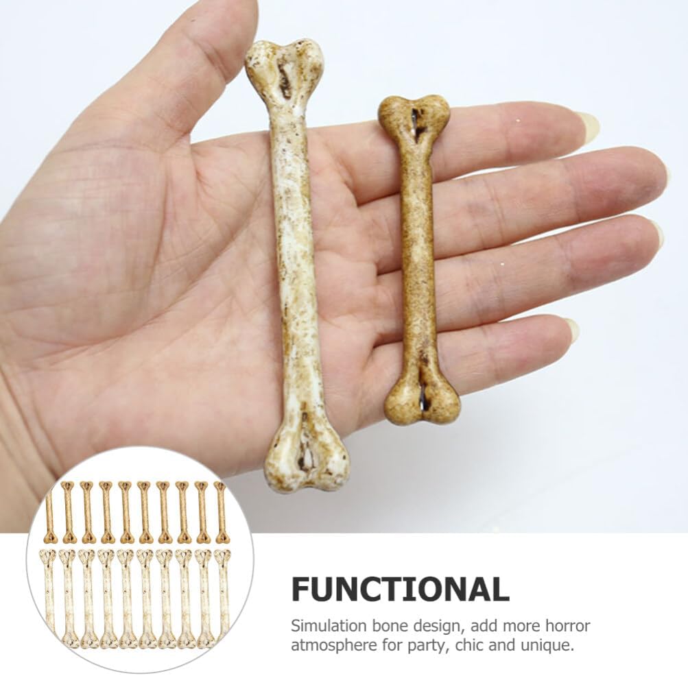 EXCEART 20pcs Mini Skeleton Bones Decoration Prop