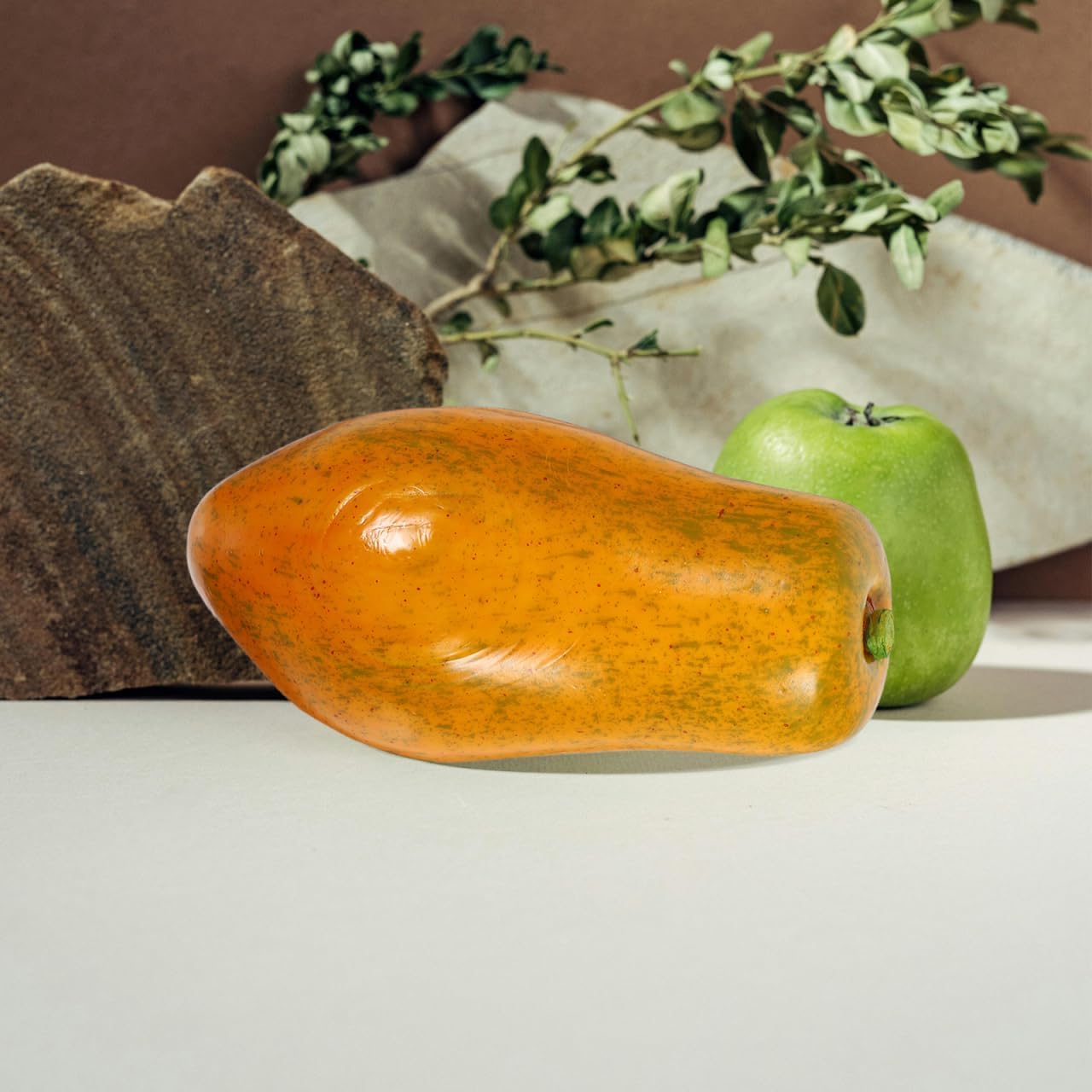 PRETYZOOM Artificial Pawpaw Fruit Decor Model