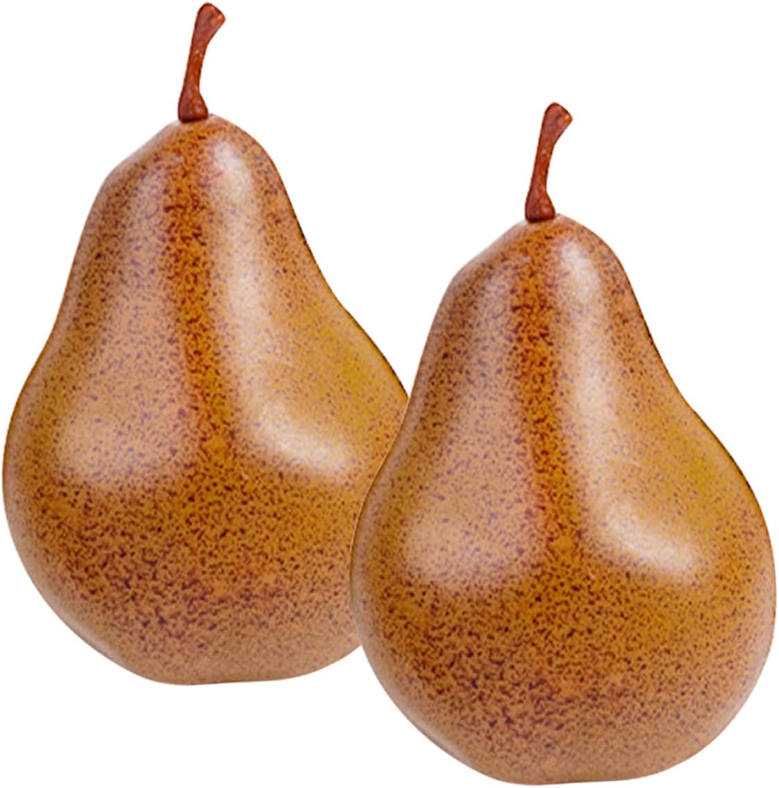 2Pcs Artificial Pear Decor for Home Kitchen Office