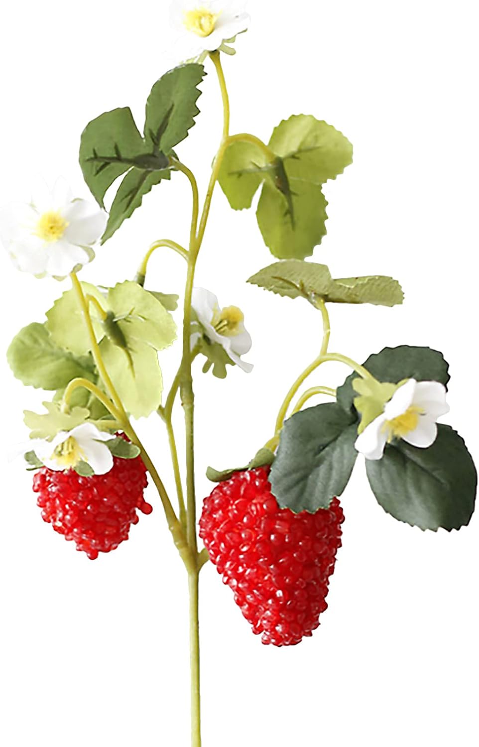 10 PCS Artificial Strawberry Plants for Home Wedding Decor