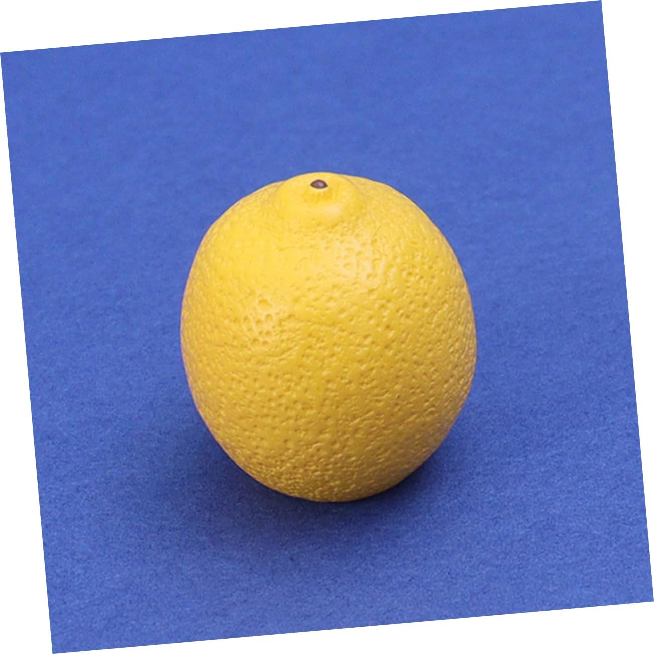 Hemoton 6pcs Mini Faux Lemon Models for Home Decor