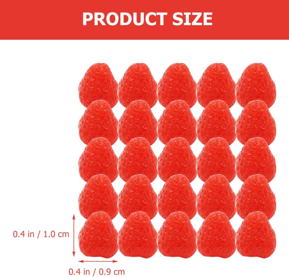 Gadpiparty 50pcs Artificial Strawberries for Home Decor and Photography