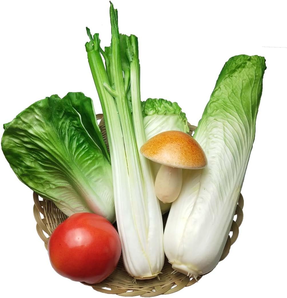 Lorigun Artificial Celery Sticks 2Pcs for Kitchen Decor