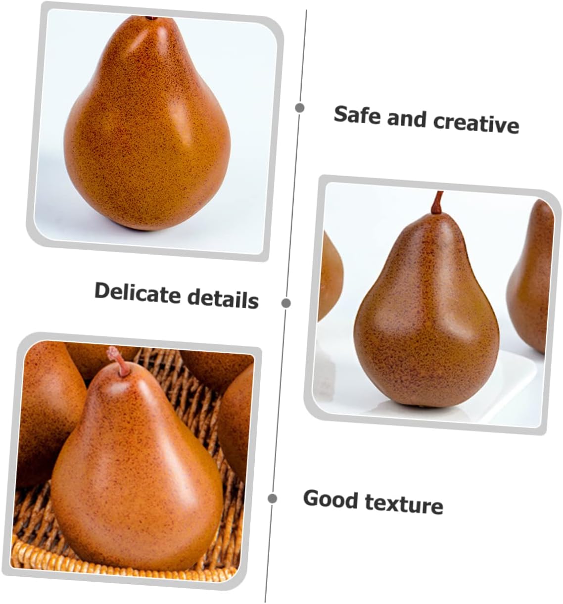 Garneck Artificial Pear Decor Set for Home Office Display