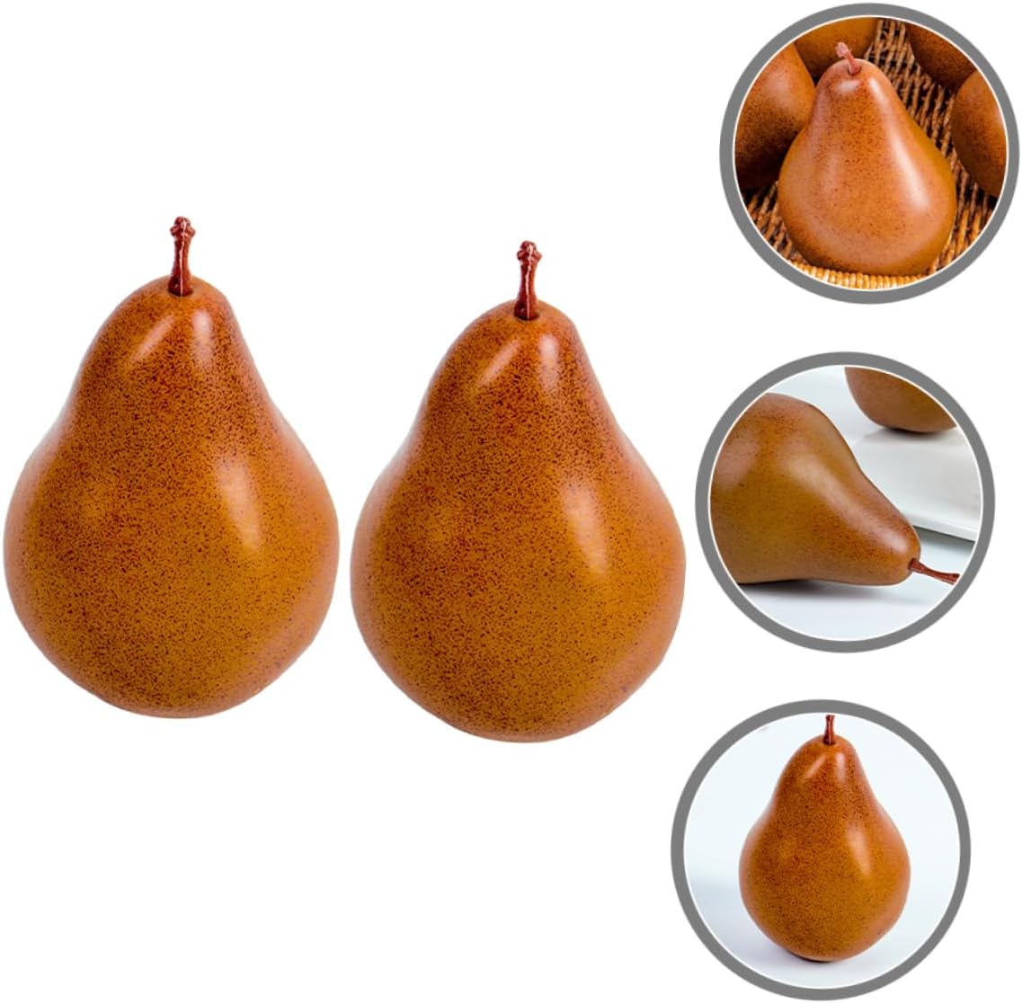 Luxshiny 2Pcs Lifelike Artificial Pear Decorations