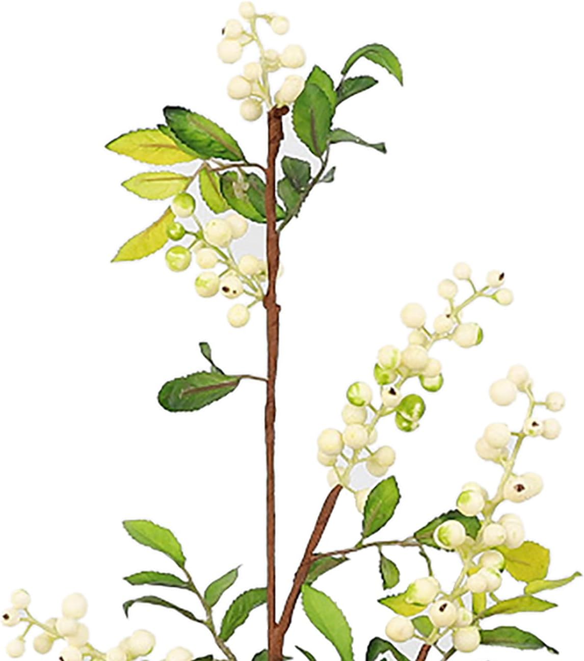 Realistic Artificial Fruit Branches White Home Decor