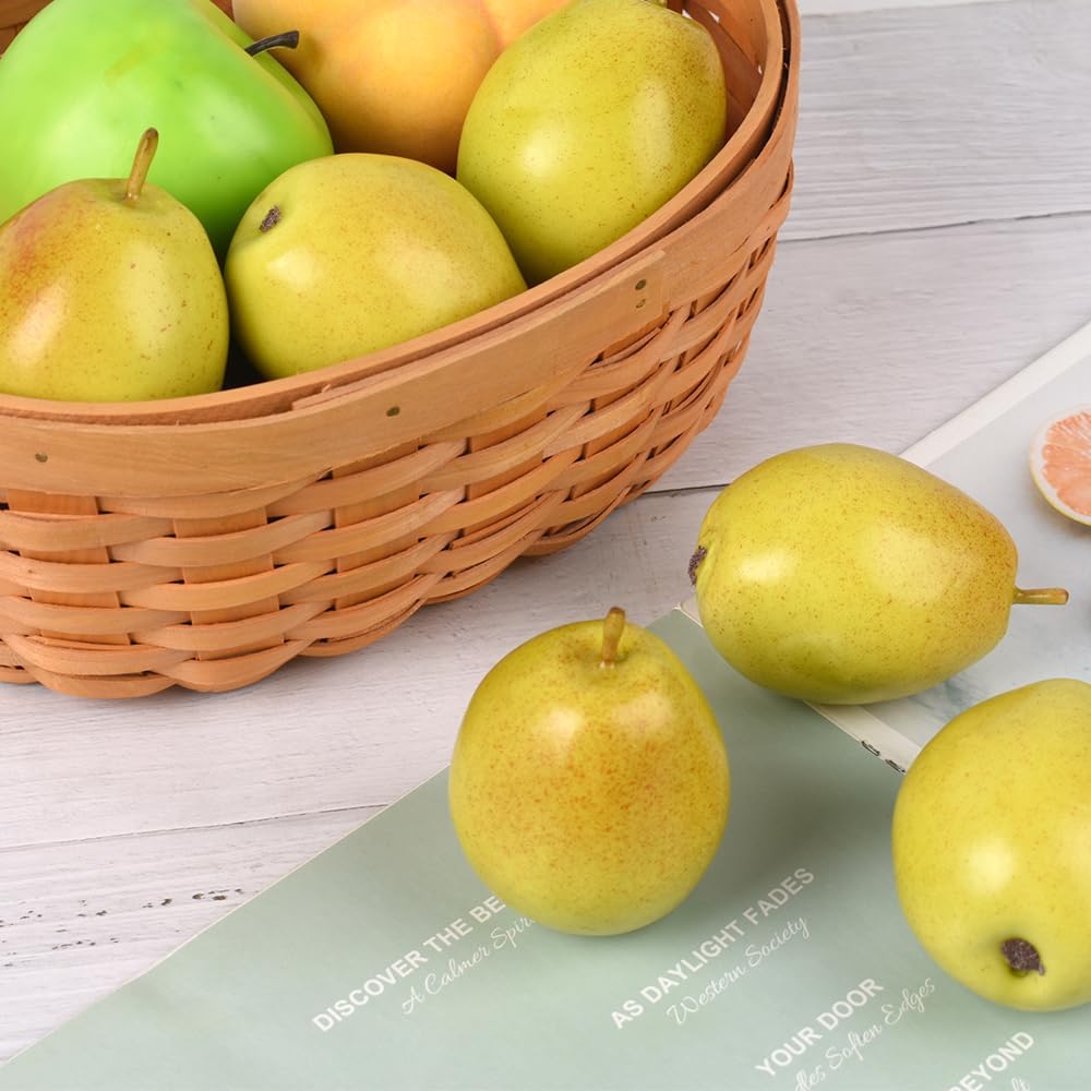Artificial Fragrant Pears 6PCS for Home Kitchen Decor