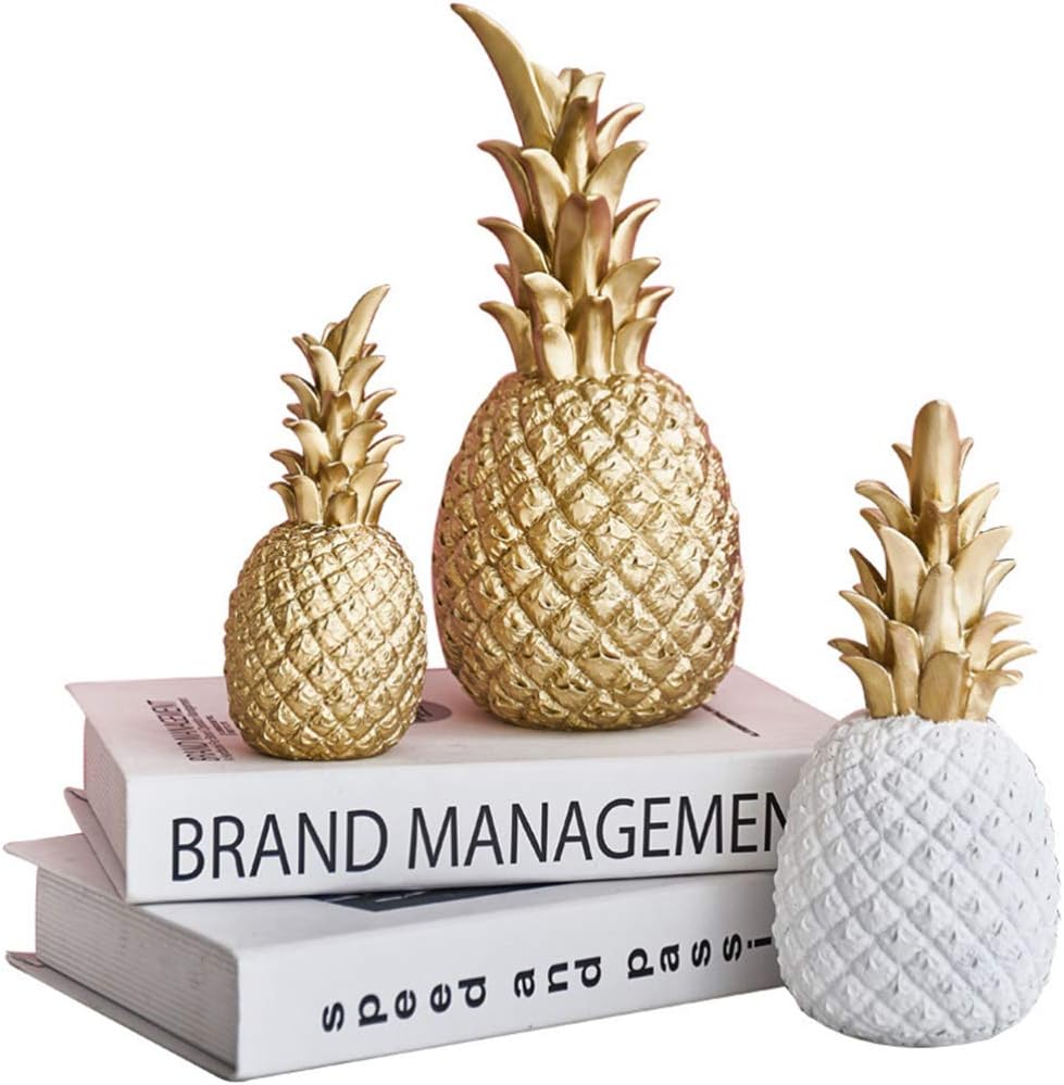 Yardwe Resin Pineapple Artificial Fruit Ornament