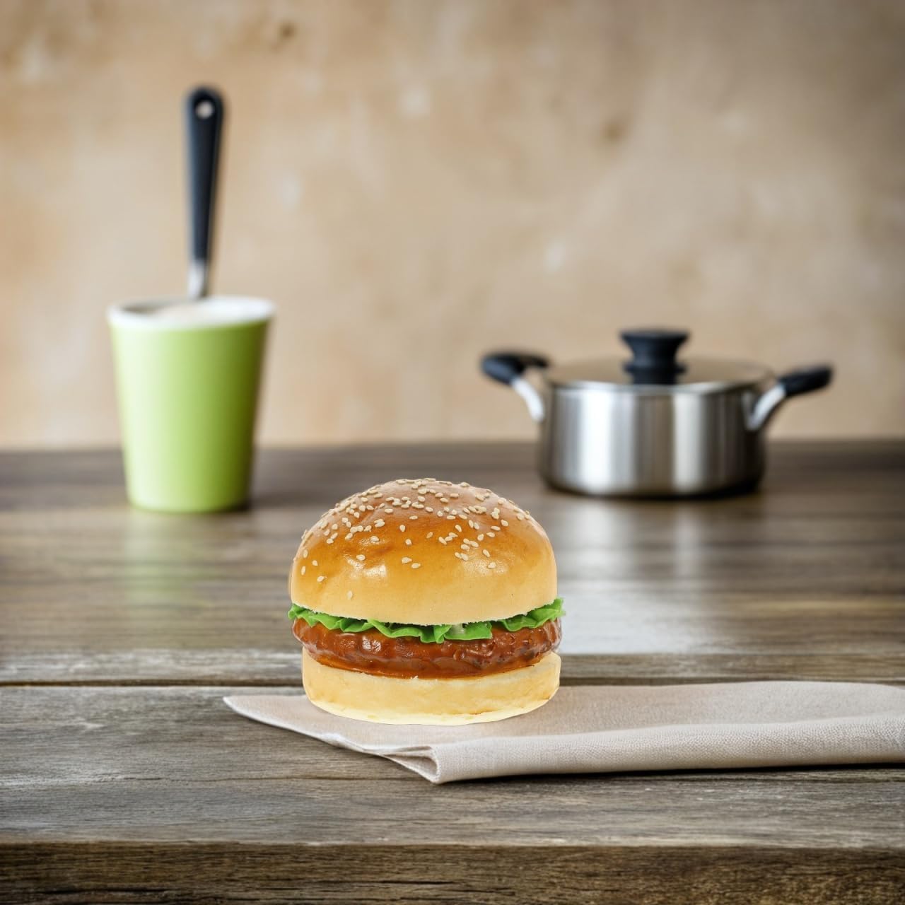 Nolitoy Artificial Hamburger PU Food Display Model for Photography