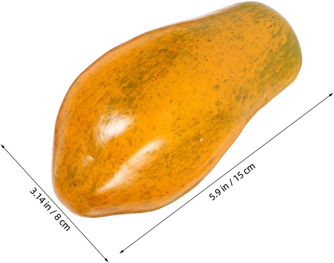 PRETYZOOM Artificial Pawpaw Fruit Decor Model