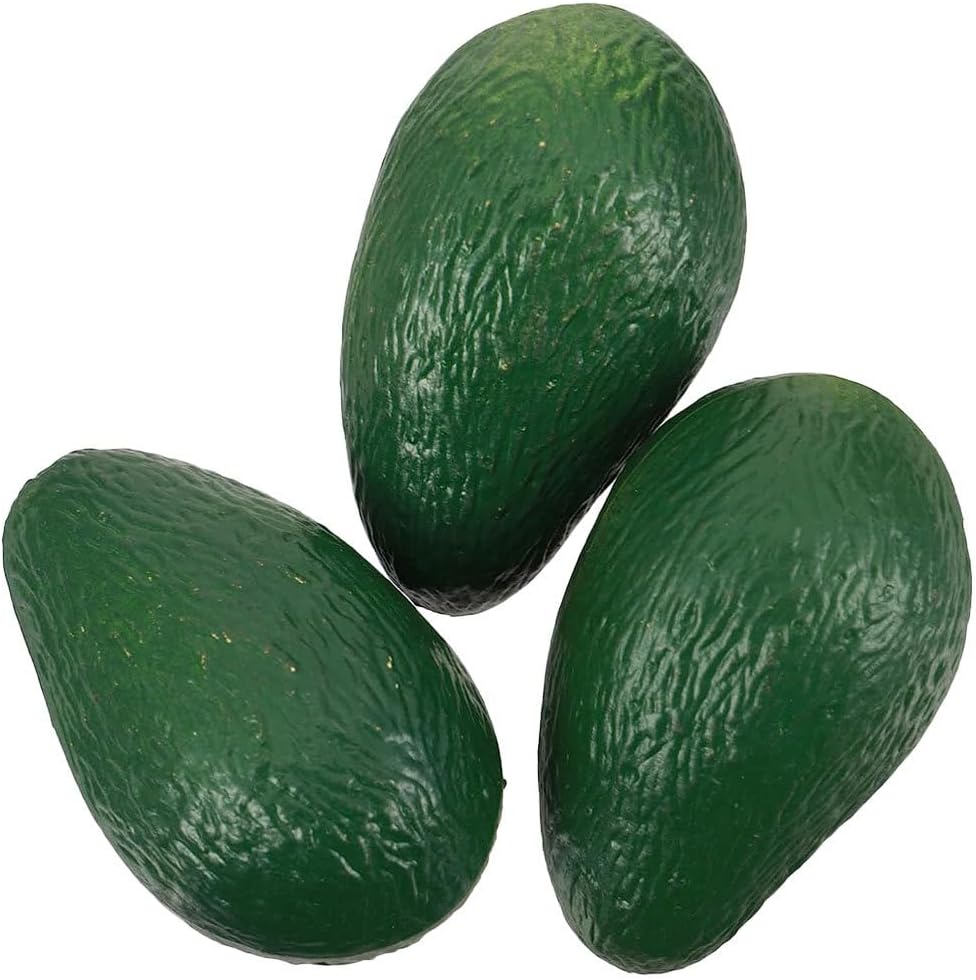 Realistic Fake Avocado Display Set of 3