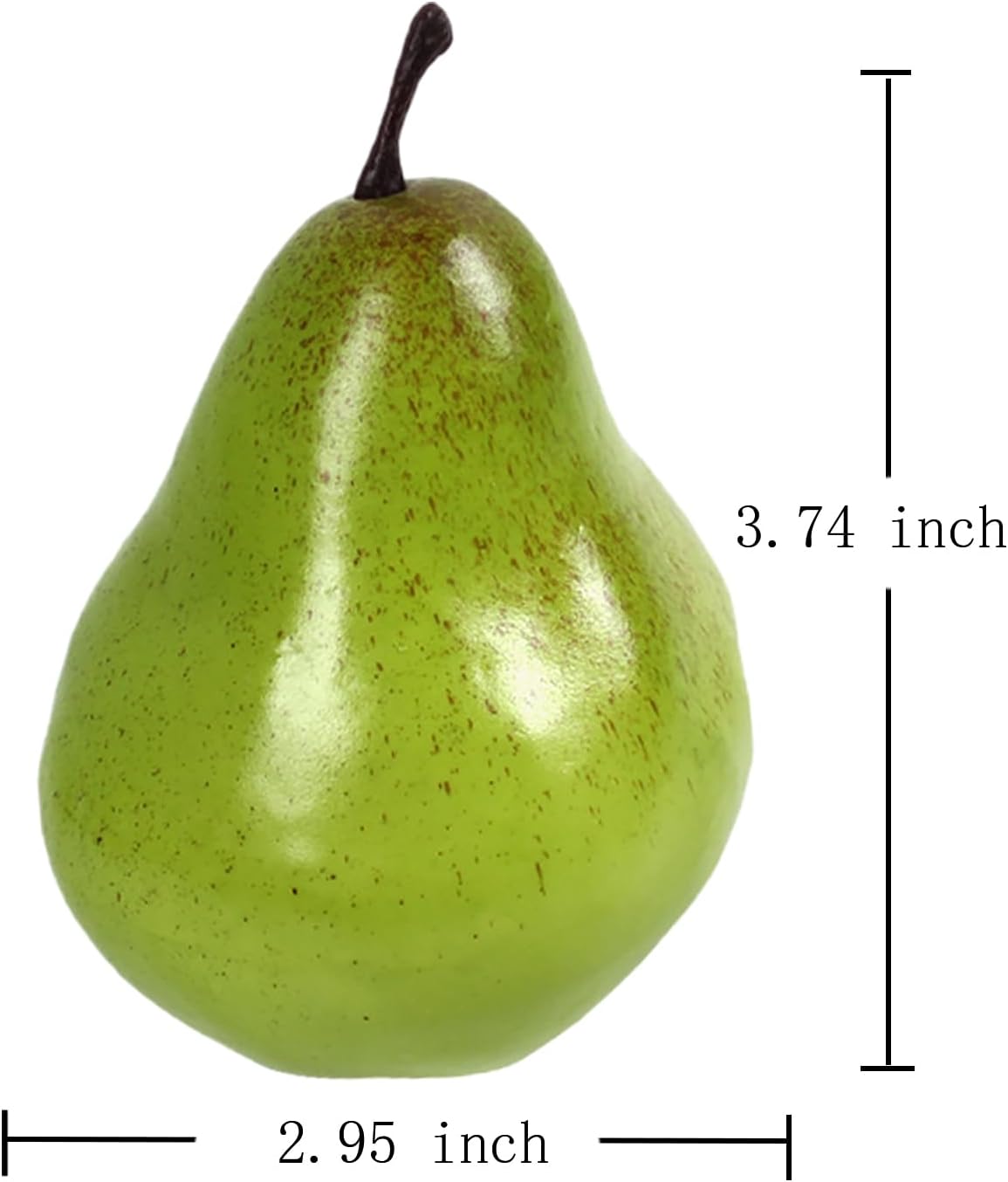 Lovmeety 6pcs Realistic Green Pears Photo Props