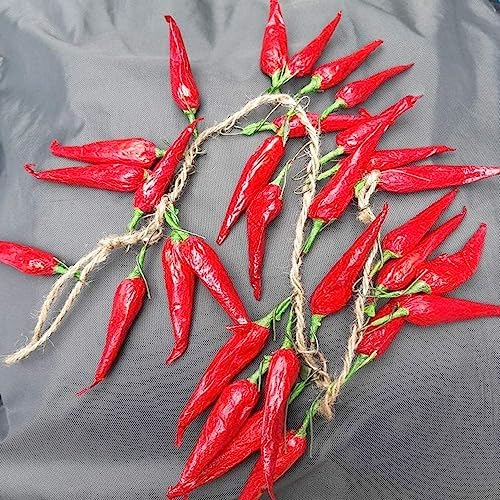 5Pack Lifelike Artificial Chili Pepper Decor