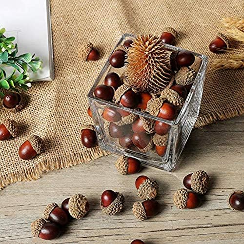 BigOtters 100 PCS Artificial Acorn Decor