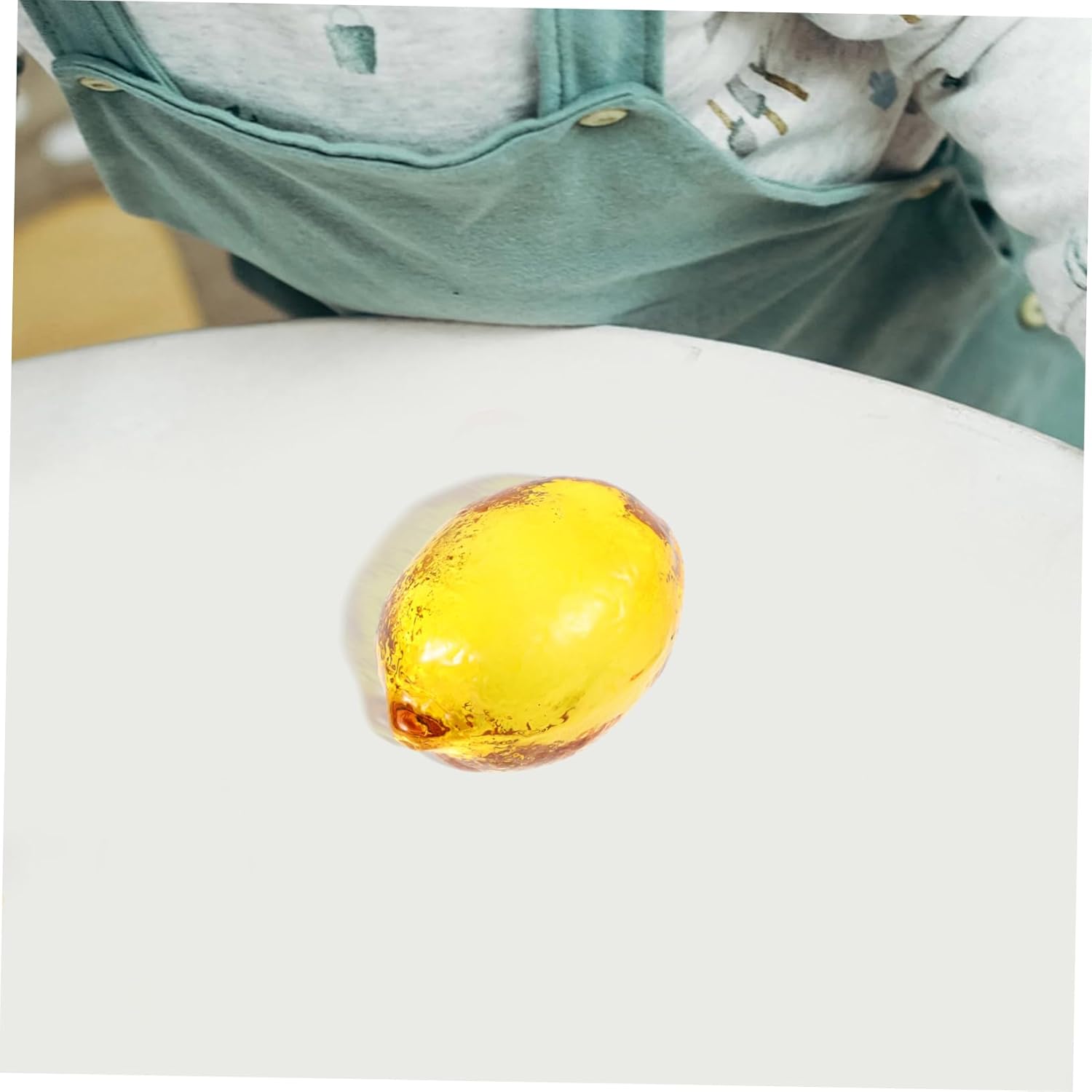 BESPORTBLE Crystal Lemon Figurine Decor for Desk and Counter