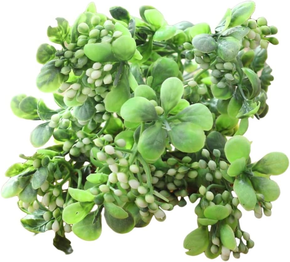 NUOBESTY 5pcs Lifelike Artificial Berries White Decor