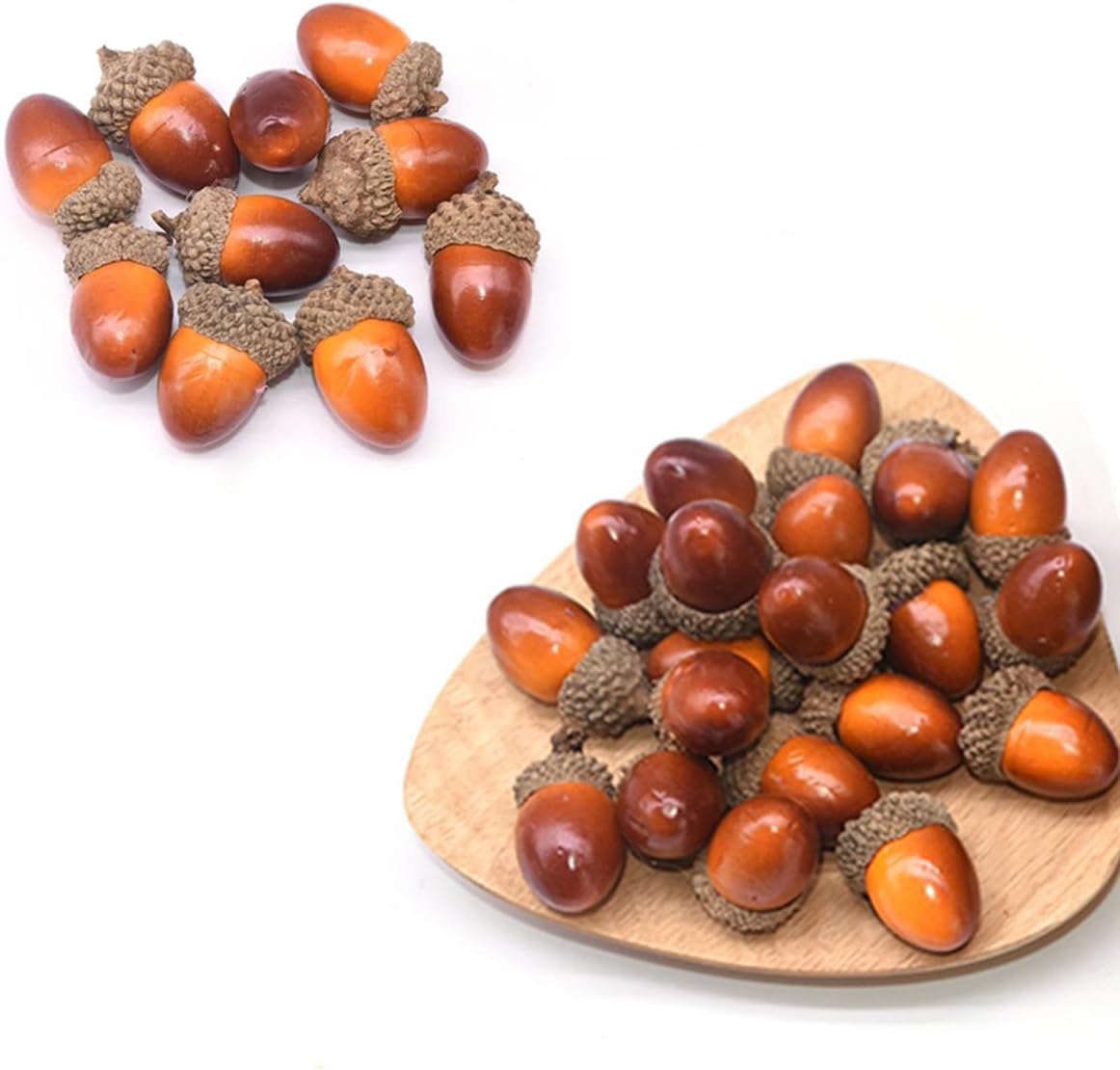 AISIBO Artificial Acorns 50PCS Decorative Fruit