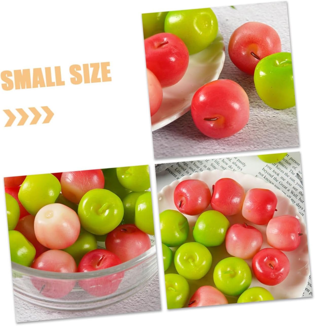 IMIKEYA 6pcs Mini Lifelike Artificial Fruit Decorations