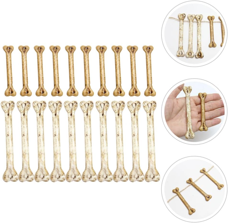 EXCEART 20pcs Mini Skeleton Bones Decoration Prop
