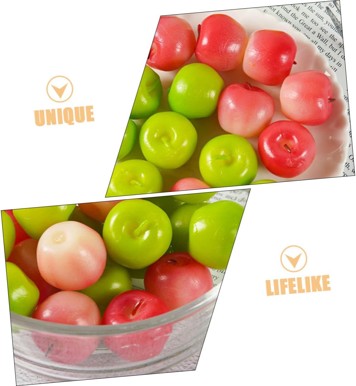 IMIKEYA 6pcs Mini Lifelike Artificial Fruit Decorations