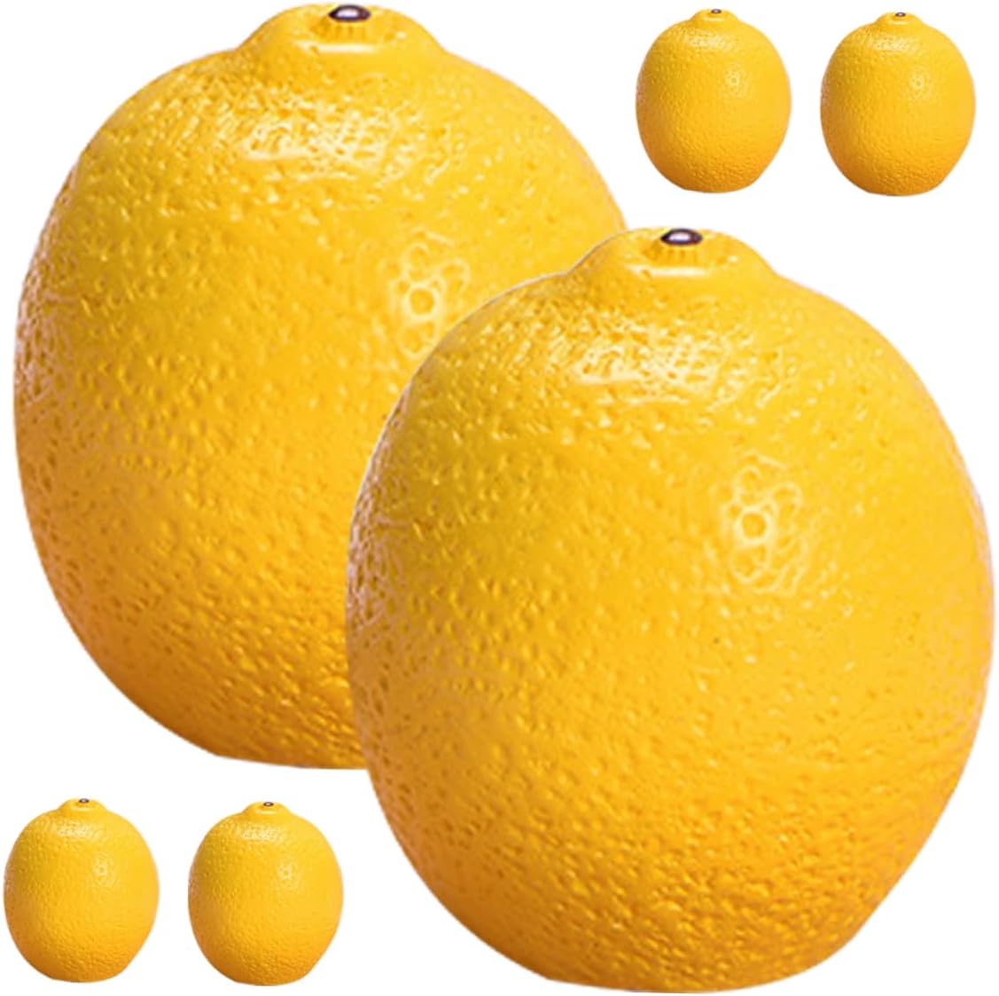 Hemoton 6pcs Mini Faux Lemon Models for Home Decor