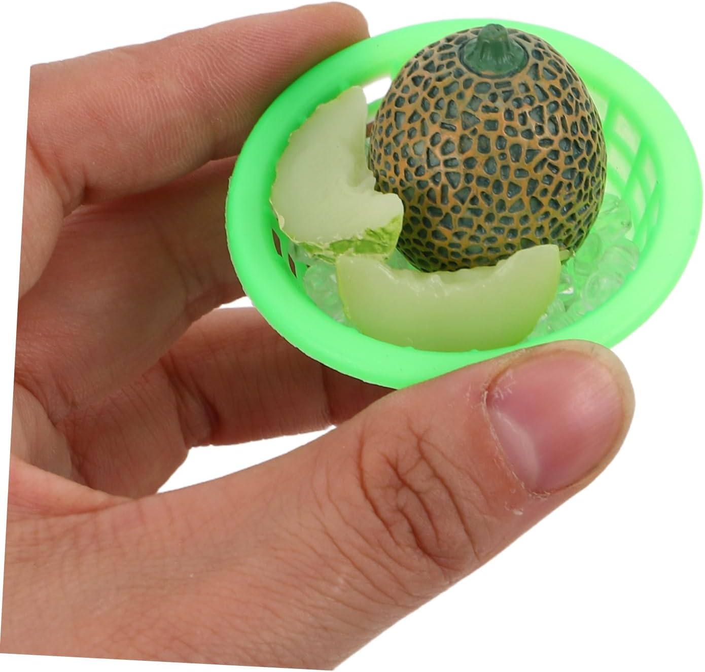 Hemoton Mini Iced Cantaloupe Decor Prop for Dollhouse Photography