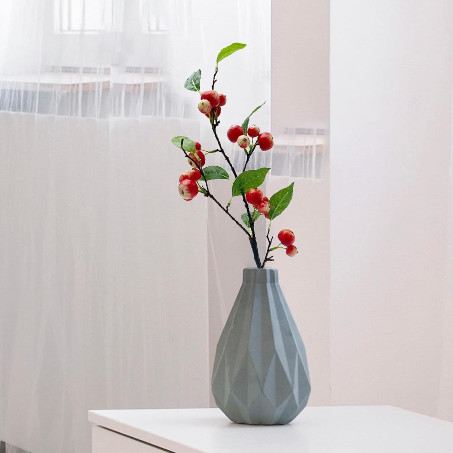 Realistic Artificial Apple Branches with Green Leaves