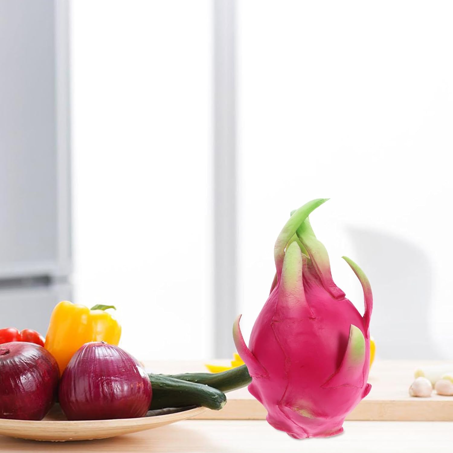 Realistic Pitaya Ornament Artificial Dragon Fruit Sculpture