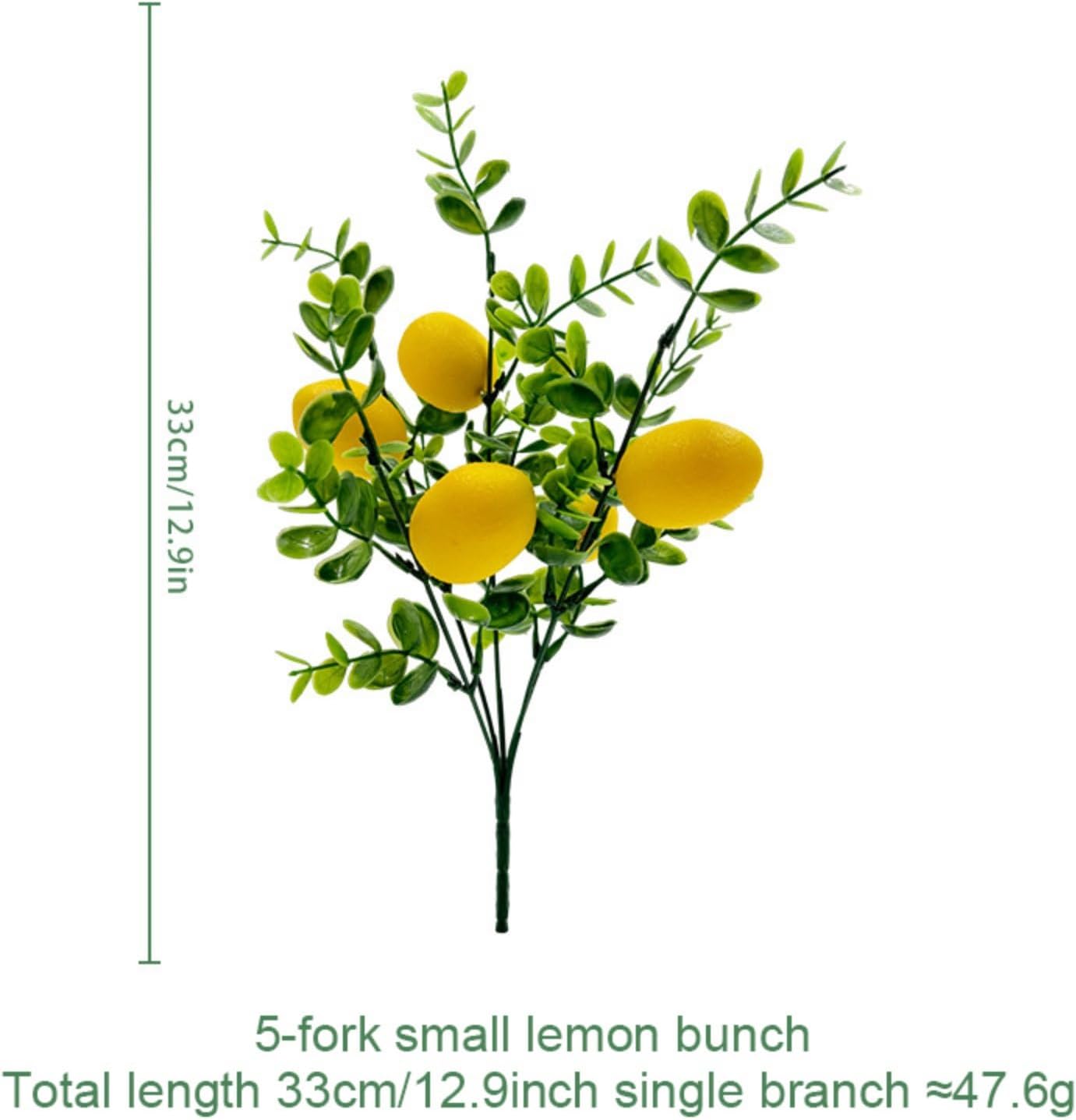 Ochine 3 Pcs Artificial Lemon Branches