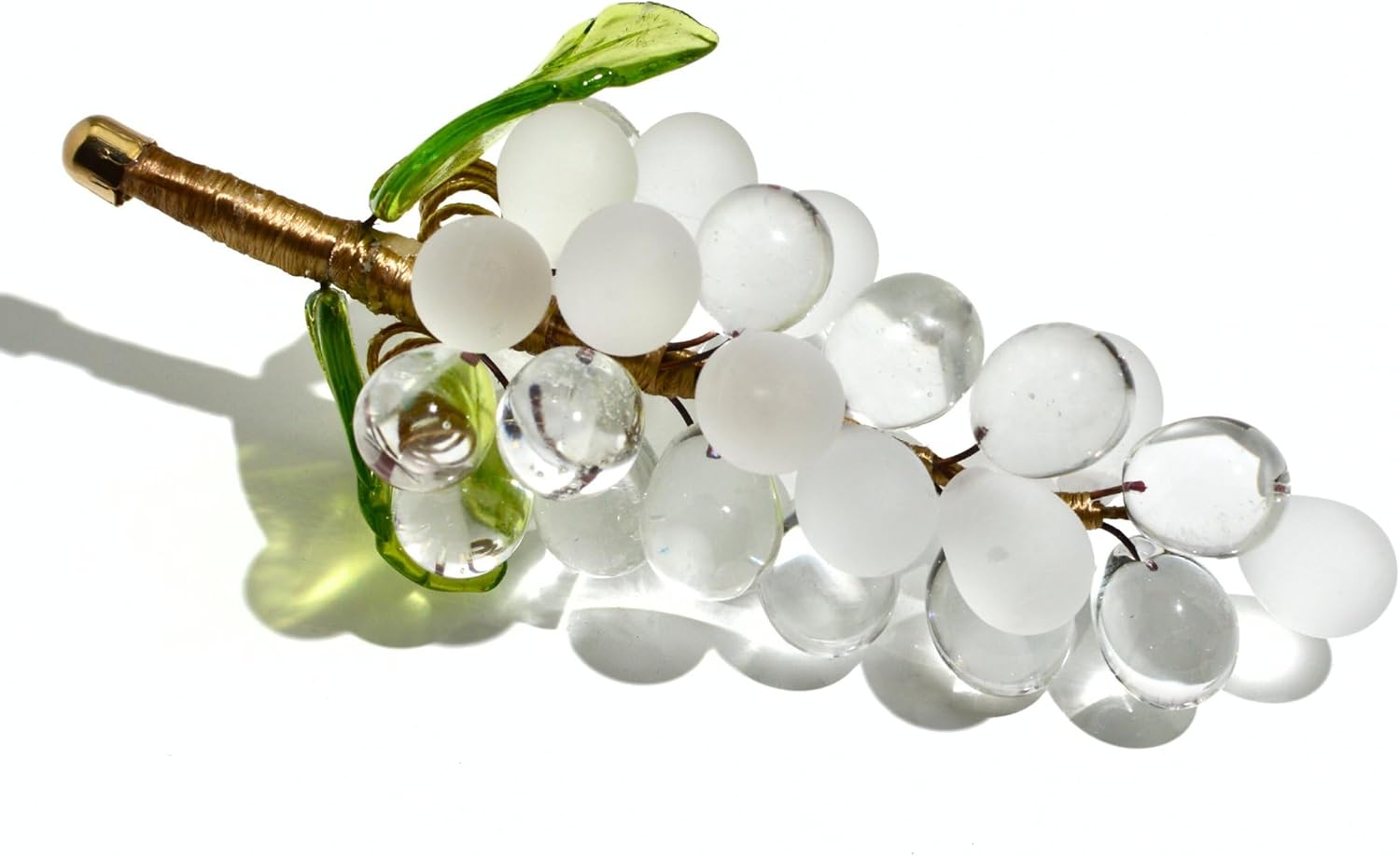 MY ITALIAN DCOR Handmade Murano Glass Grape Cluster Figurine 1