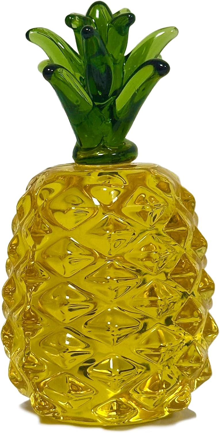 MEUNEAR Glass Pineapple Figurine Decorative Craft