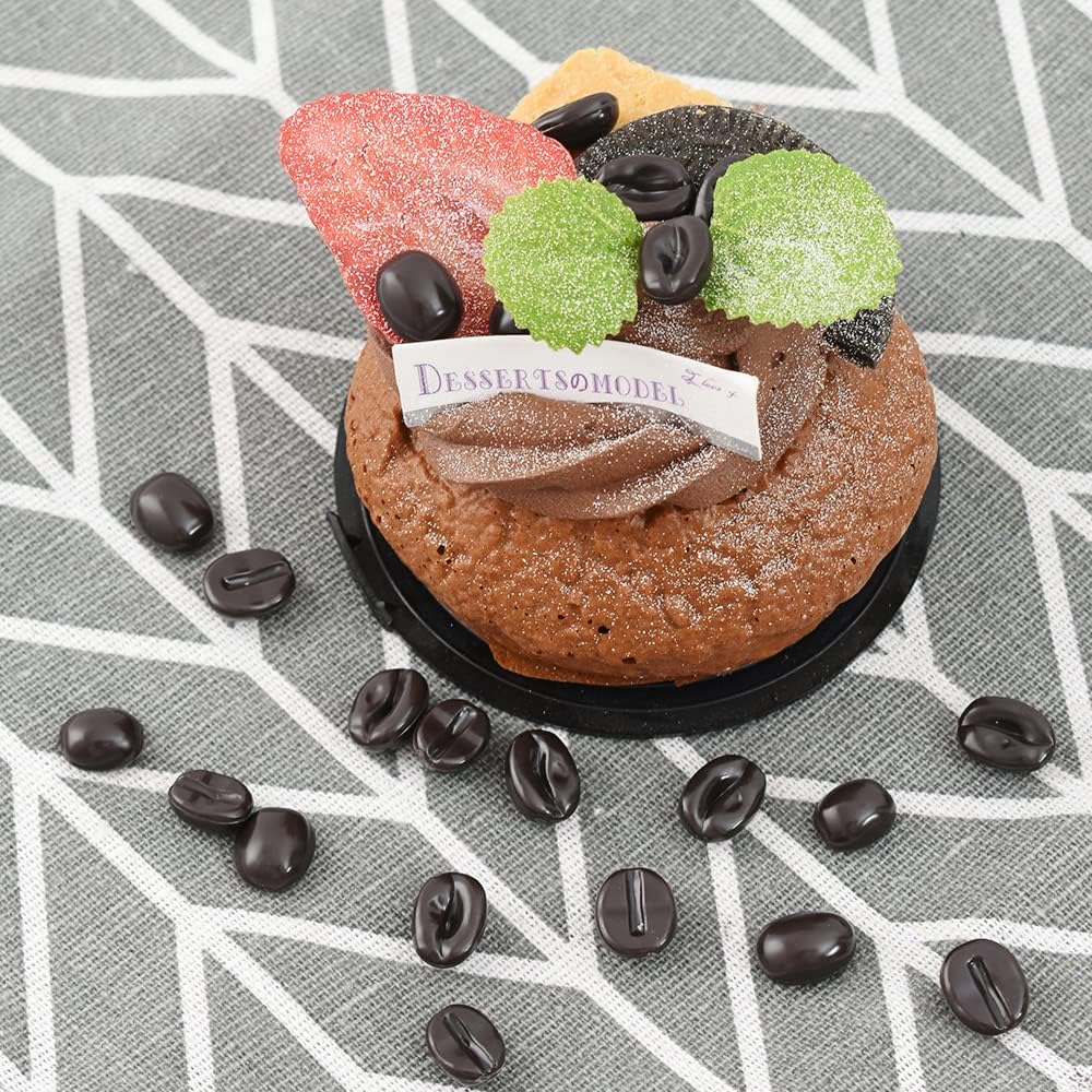 Realistic Artificial Coffee Beans 300 Pcs 11 Scale