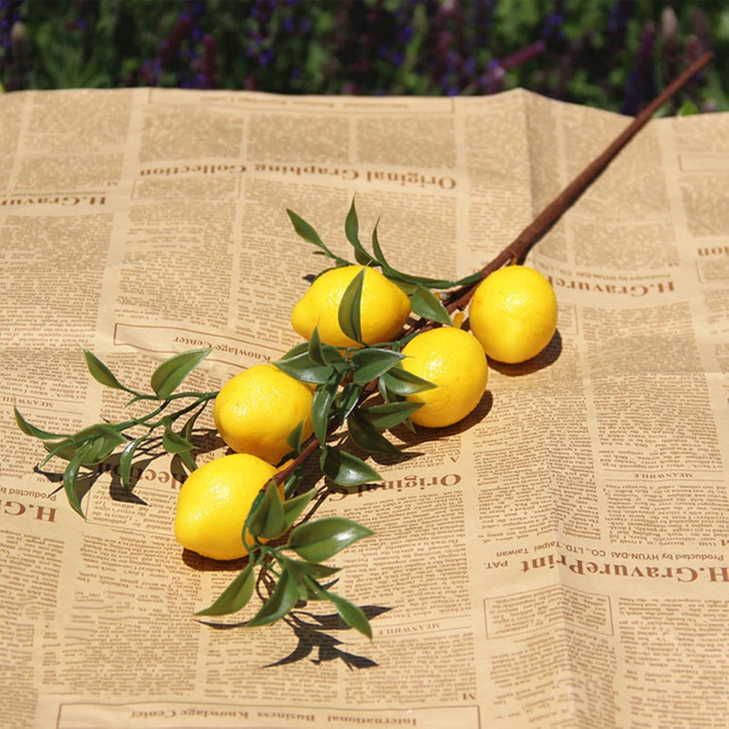 POTRUWE 6PCS Artificial Lemon Branches for Vase