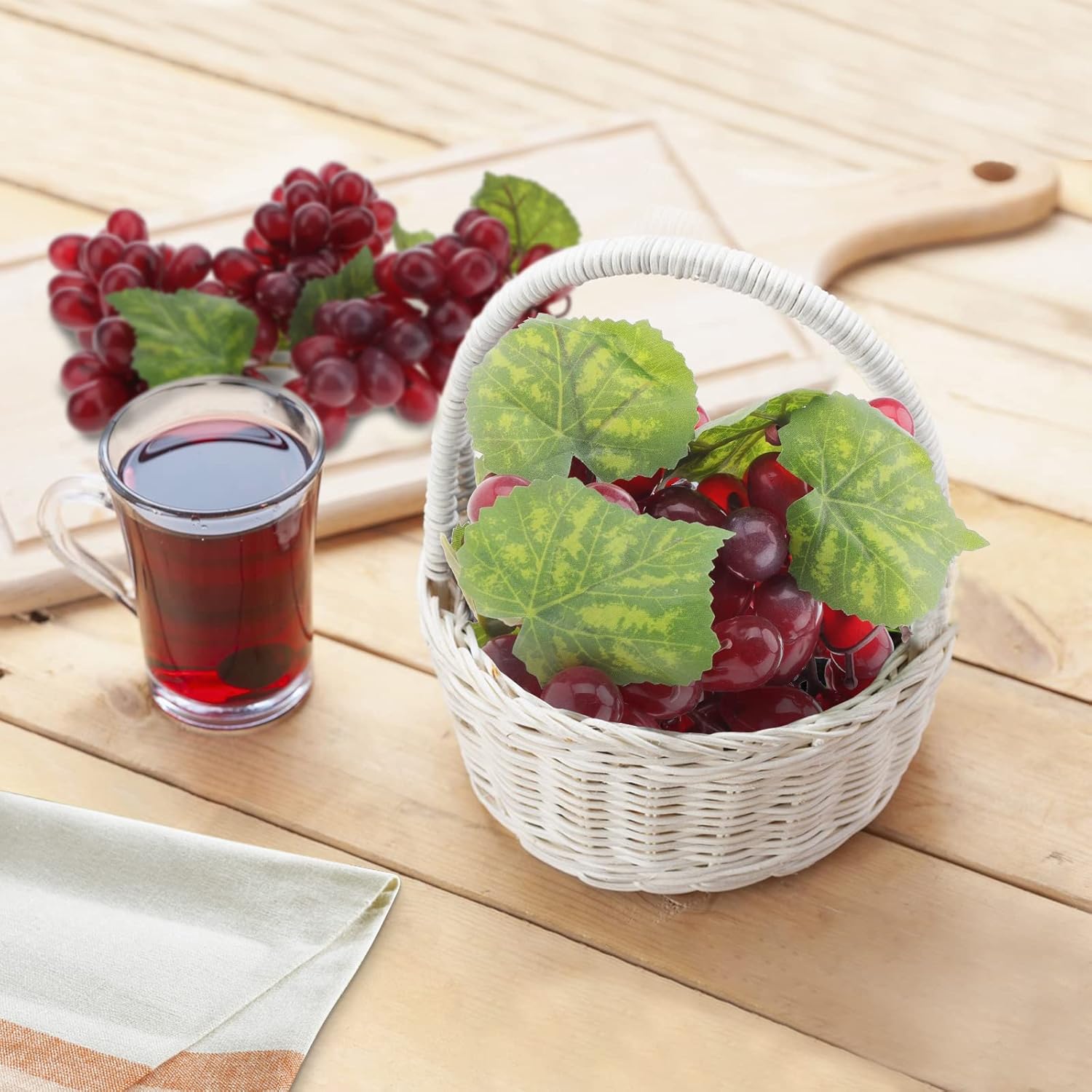 Woration Artificial Grape Bundles with Vines