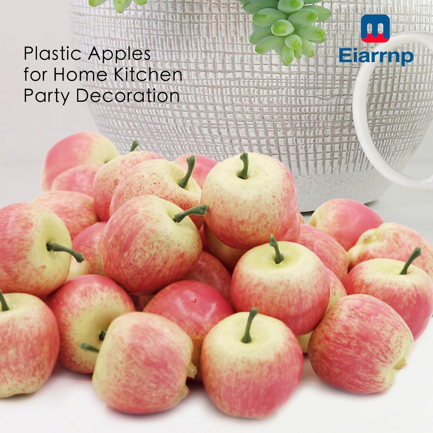 30 Pcs Mini Artificial Pink Apples Decor