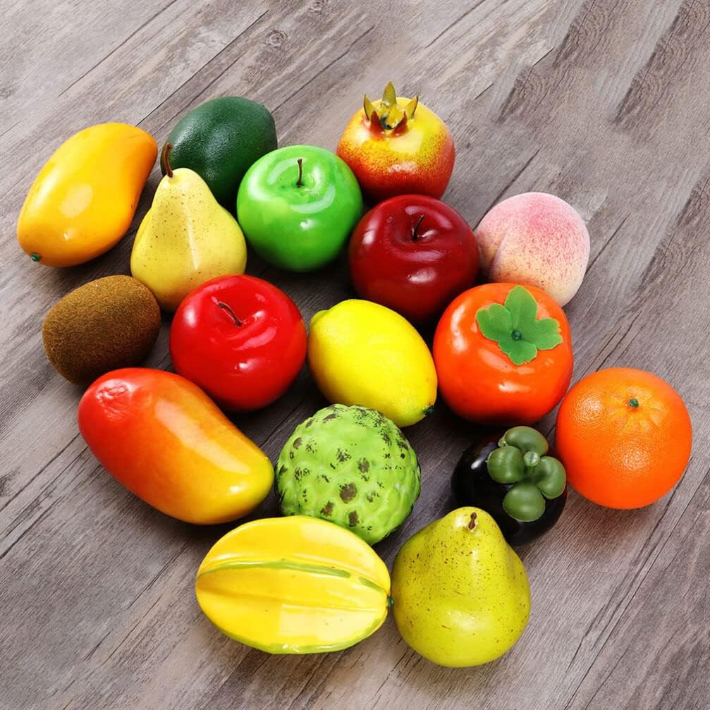 IMIKEYA 4pcs Artificial Fruit Decor Set