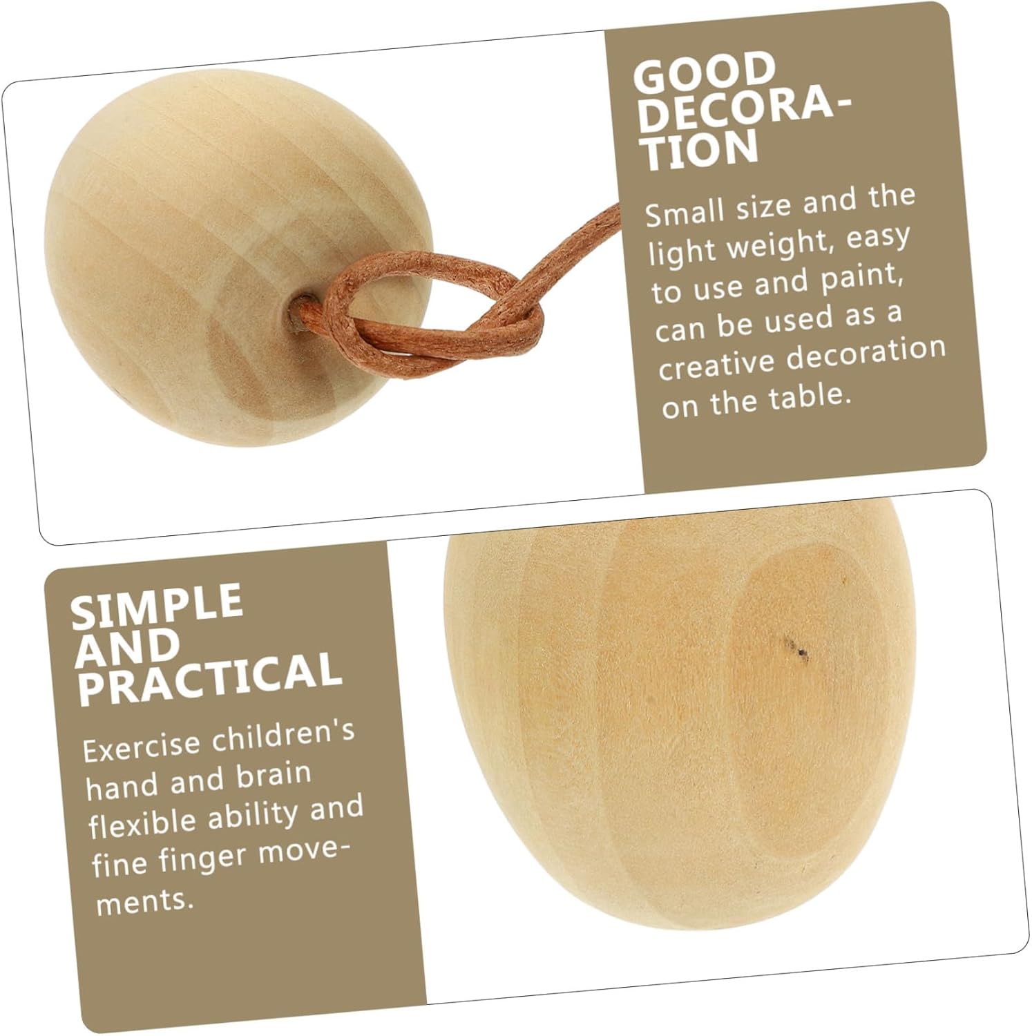 4pcs DIY Unpainted Wood Fruit Ornaments for Creative Crafts
