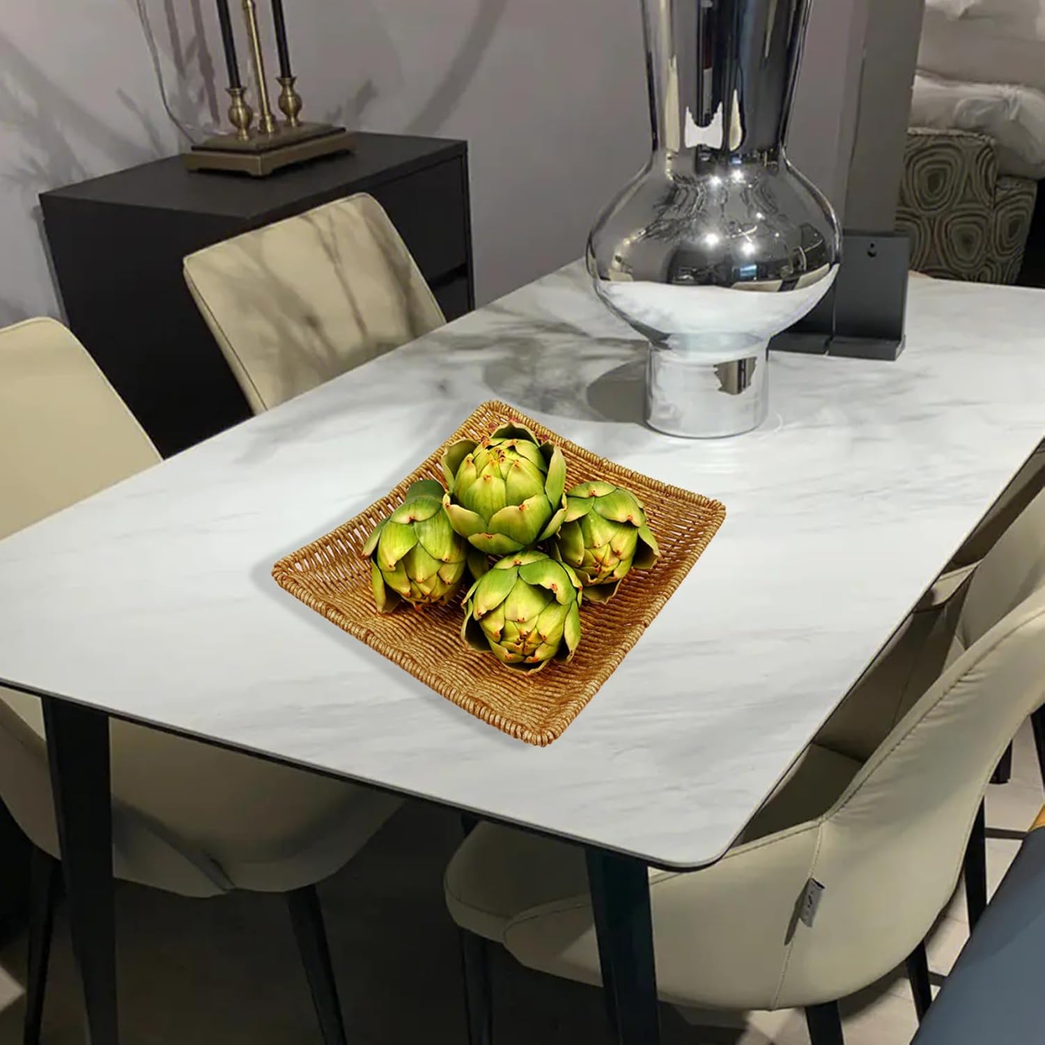 4 Pcs Artificial Artichokes Green Faux Vegetables