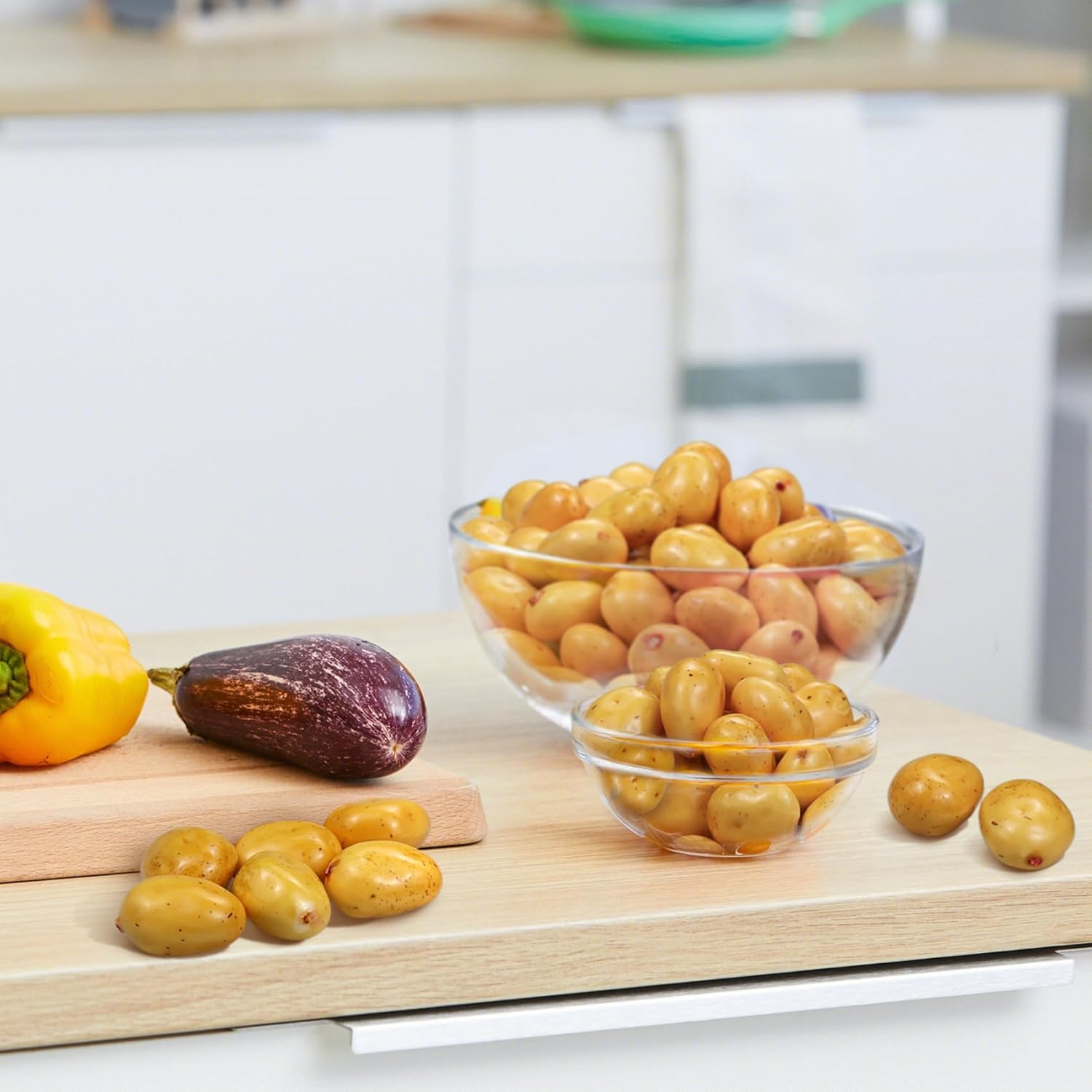 30pcs Mini Artificial Potatoes for Home Kitchen Decoration