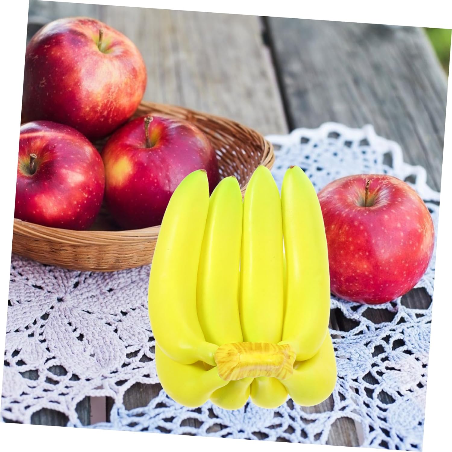 Cabilock Lifelike Banana Cluster Artificial Fruit Decor