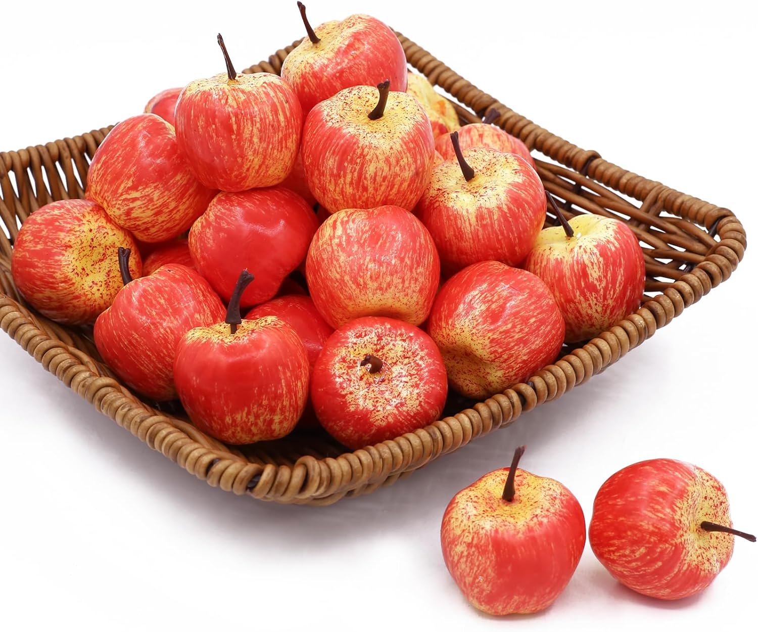 Tuxiaobu Lifelike Artificial Pink Apples 30 Pcs