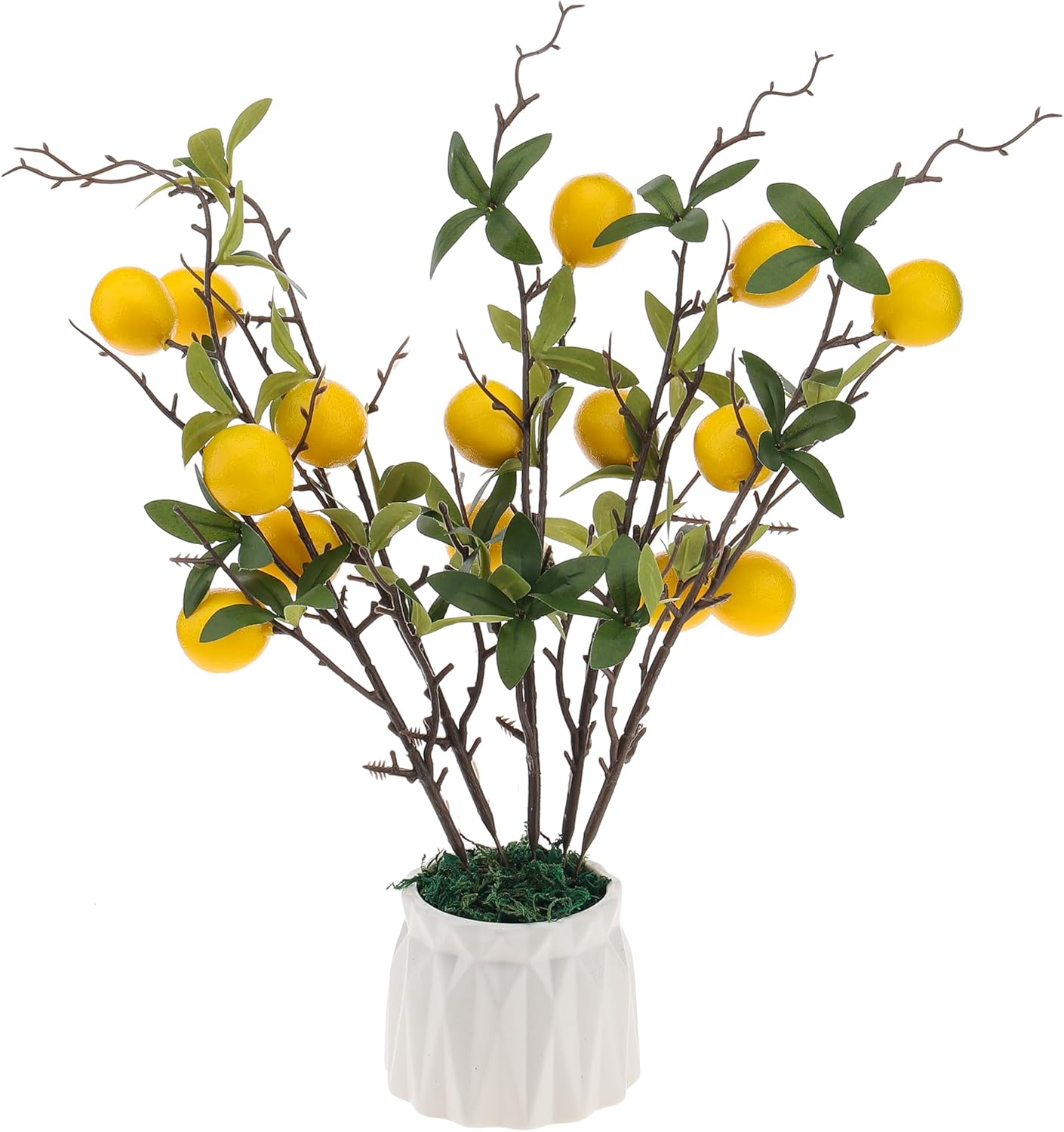 Gresorth Yellow Mini Lemon Artificial Decoration 5pcs