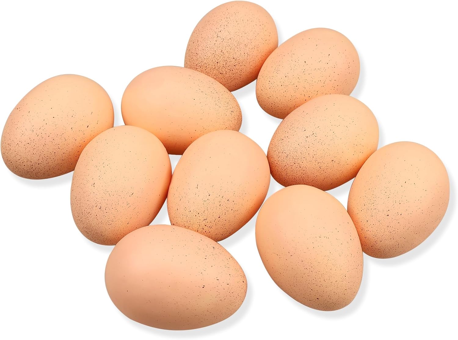 Lorigun 10pcs Artificial Egg Fake Food Decor Theater Prop