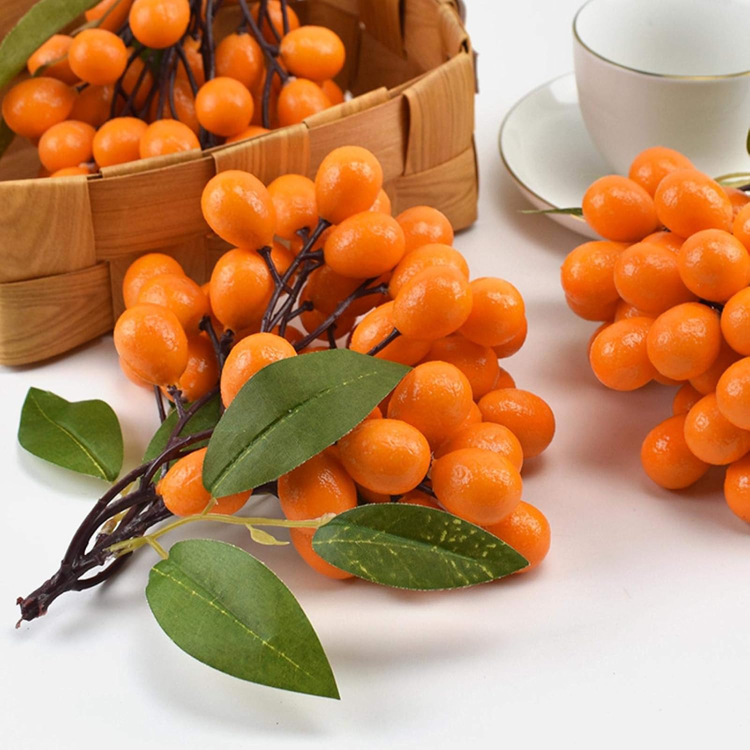 Artificial Kumquat Bunch 19cm Long for Home Decor