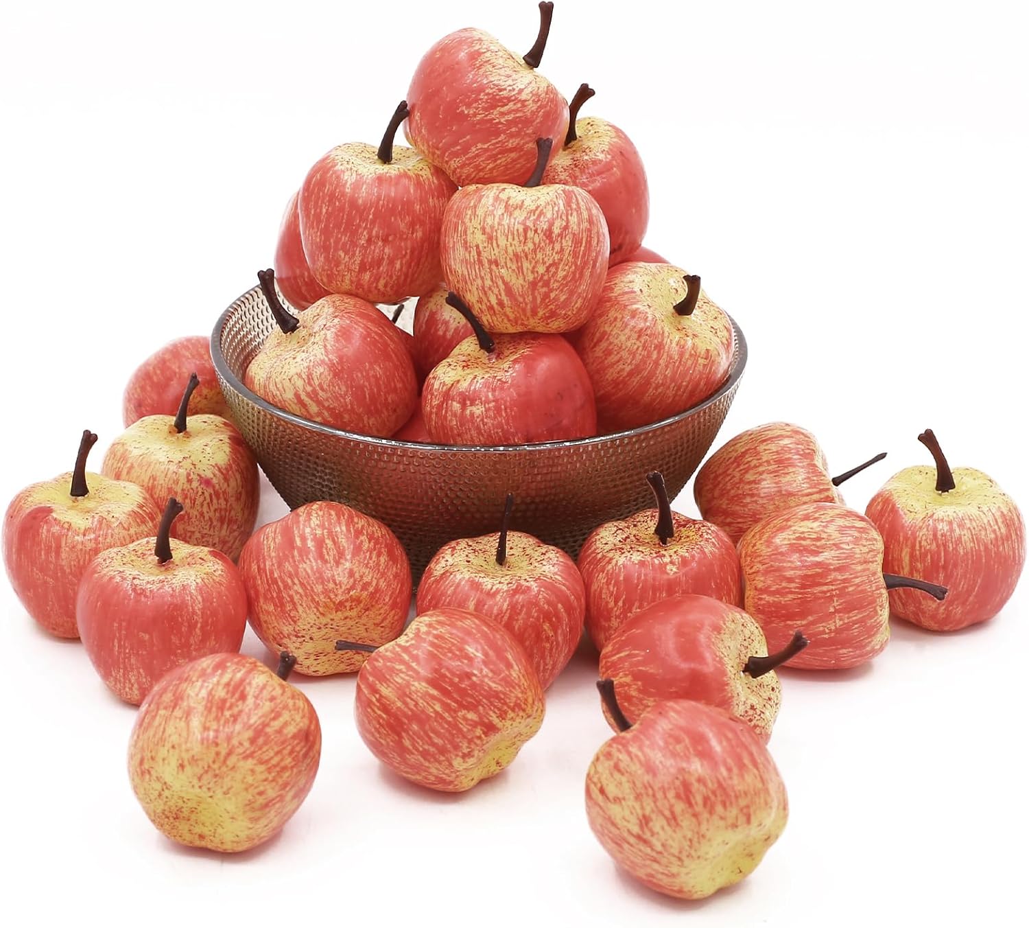 30 Pcs Mini Artificial Pink Apples Decor