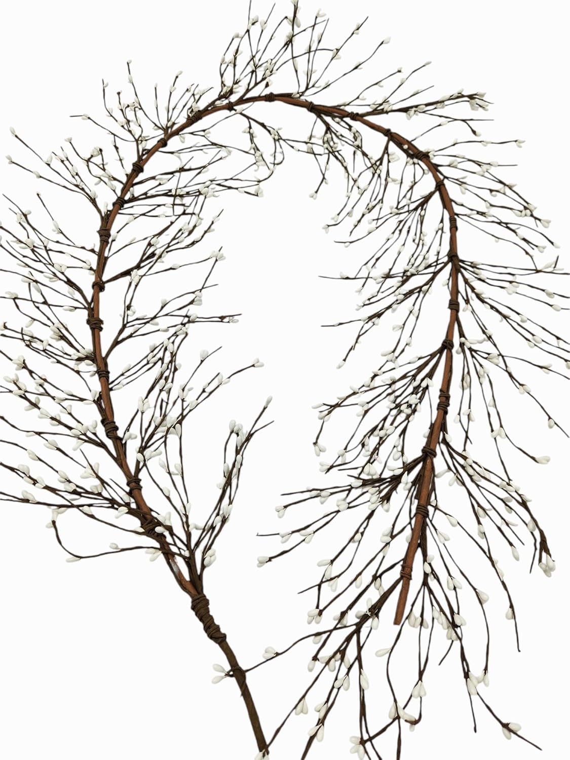 White Berries Garland 55 Ft for Home Decor