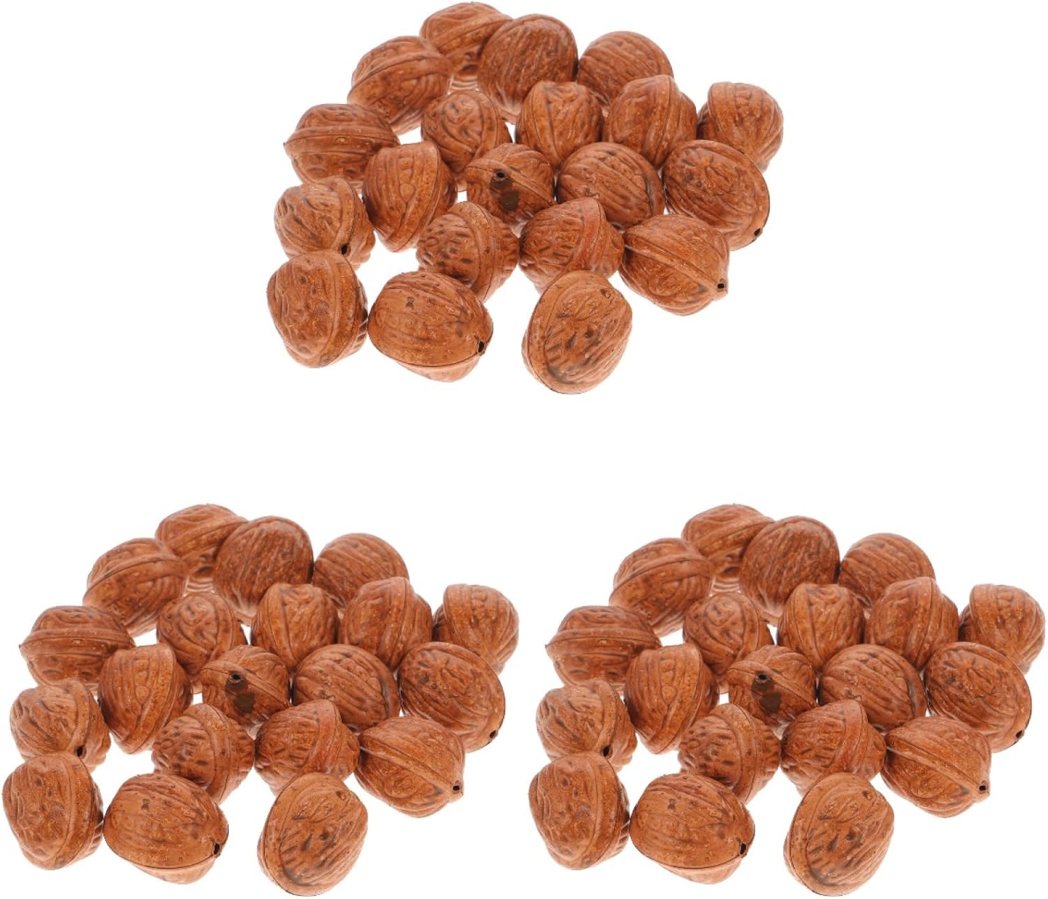 Artibetter 60 Pcs Artificial Walnut Decor Set