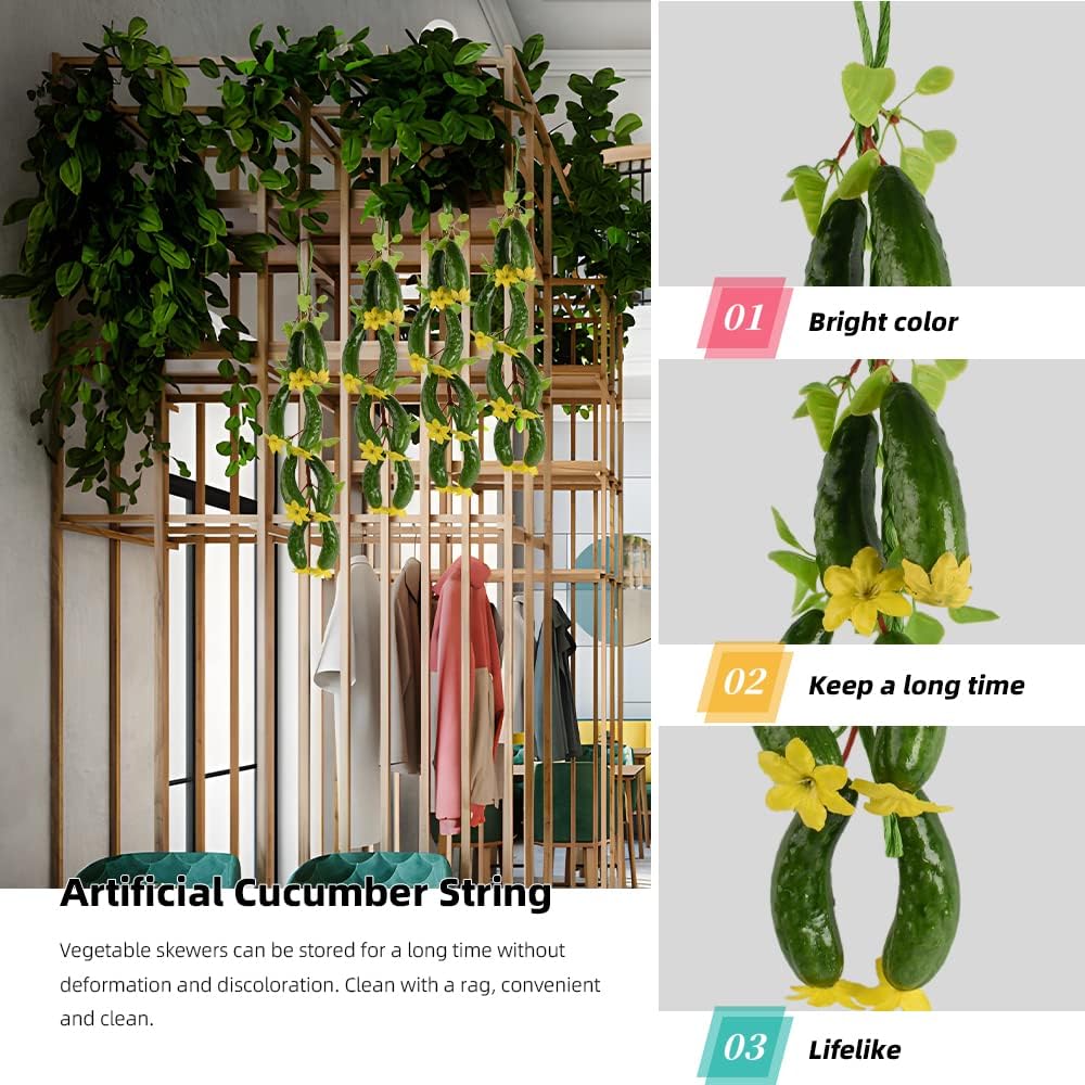 Fake Cucumber String Art for Home Kitchen Decor