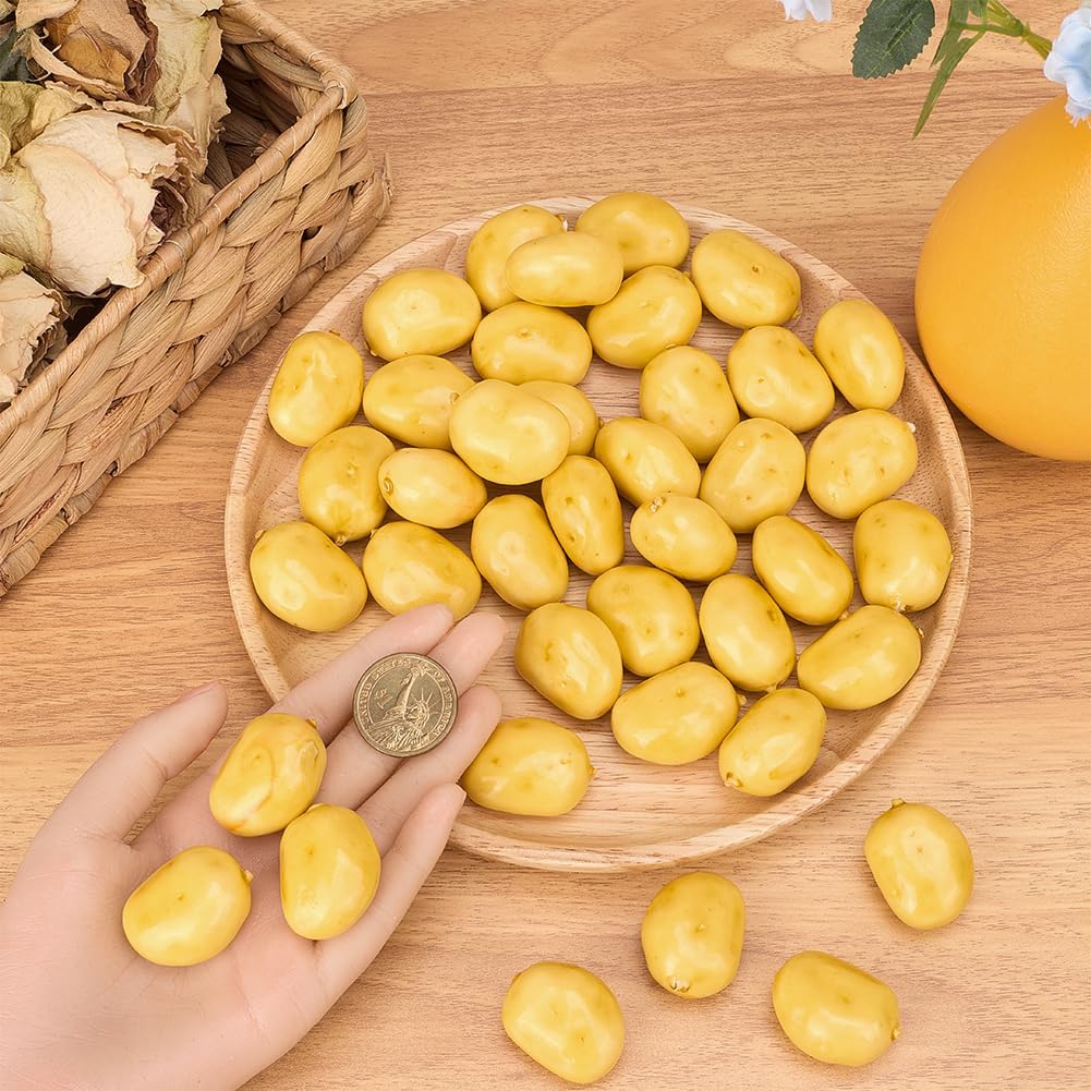 GORGECRAFT 40Pcs Artificial Foam Potatoes Decor Food